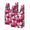 Wrapables Small JoliBag Nylon Reusable Grocery Bag, 2 Pack, Rose Garden